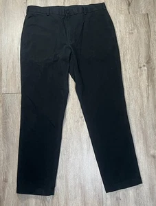 Brooks Brothers Advantage Chino Clark Para Hombre 38x32 Negro Relajado Recto - Imagen 1 de 6