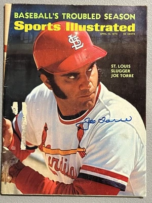 JOE TORRE Signed Autographed Auto 4/10/72 Sports Illustrated SI Magazine PSA - Image 1 of 3