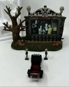 Hawthorne Village The Munsters Drive In Theater Halloween nuevo en caja con certificado de autenticidad - Imagen 1 de 6