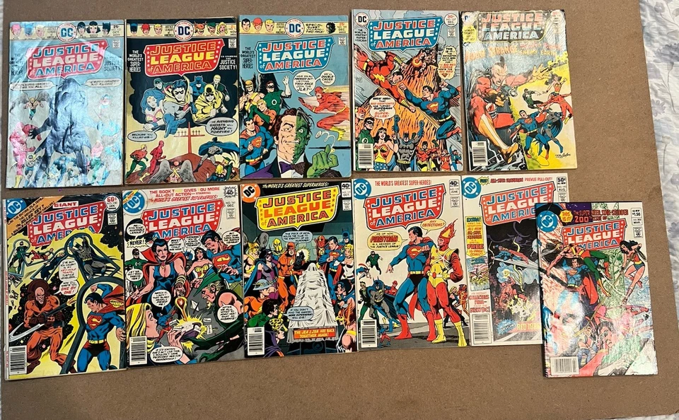 Justice League 123-125 137 138 150 161 171 179 193 200 Lot VG - VF Mr. Terrific - Image 1 of 4