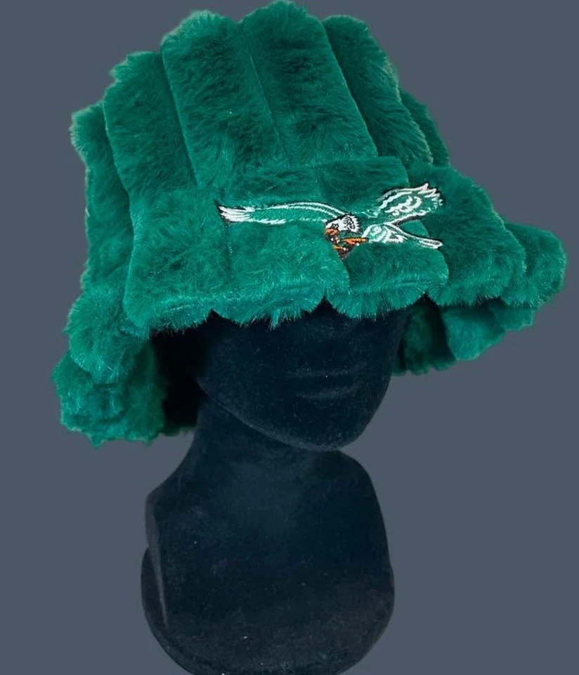 Шляпа-ведро Philadelphia Eagles зеленая с небольшим ретро-логотипом - Изображение 1 из 1