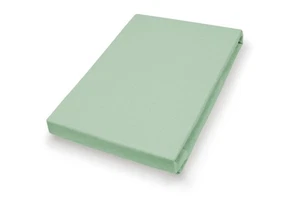 Spannbettlaken Bettlaken Feinjersey Spannbetttuch Matratzenbezug 100x200 Grün - Bild 1 von 5