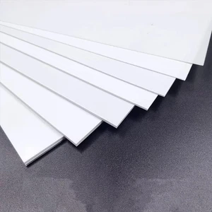 4Pcs 8"x8"x0.04" White ABS Styrene Plastic Flat Sheet Plate DIY Model Building - Picture 1 of 8