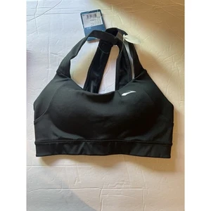 Brooks UpHold Cross-Back Sports Bra in Black Size XS 30CD-32C NWT - Picture 1 of 9