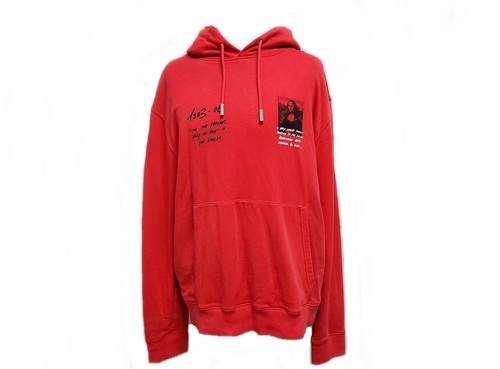 OFF WHITE Felpa con cappuccio Monna Lisa bianco sporco 73256514