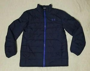 Under Armour Coldgear Puffer Coat Giacca Blu Ragazzo Taglia YLG Youth Large - Foto 1 di 11