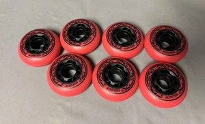 AOWISH 7-Pack Inline Skate Wheels Outdoor Red Performance 68mm 85a - Picture 1 of 3