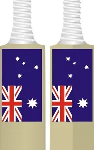 NUEVAS PEGATINAS DE BANDERA AUSTRALIANA BATE DE CRICKET - CALIDAD PREMIUM - Imagen 1 de 1
