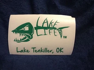 New Green Lake Life Decal-Lake Tenkiller-sticker - Picture 1 of 1