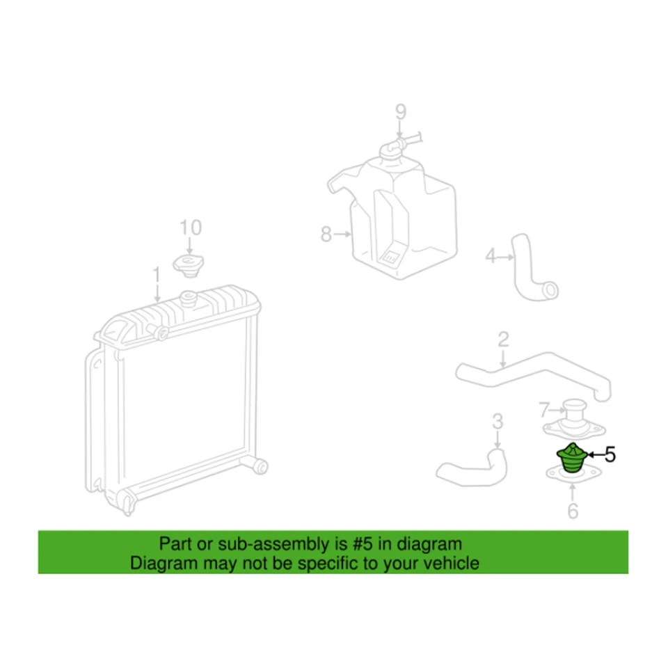Termostato refrigerante motor radiador Mopar genuino 52028185AC Foto 1 de 1