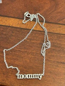925 Sterling Silber Mama x21 2,85 g 17 Zoll lange Halskette Kette - Bild 1 von 4