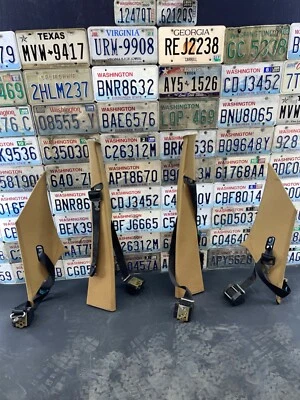 77-83 Mercedes-Benz W123 240D Pillar Cover Trim Panel W/Seatbelt Set of 4 - Изображение 1 из 3