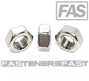 (25) M8-1.00 Stainless Steel DIN934 Fine Thread Metric Finished Hex Nut A2 - Picture 1 of 5