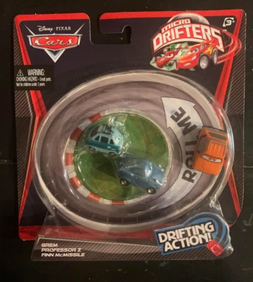 Disney Pixar Cars Micro Drifters Grem Professor Z Finn McMissile - Image 1 of 2