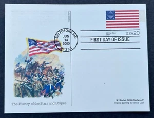1847 29-STAR FLAG #3404n JUN 14 2000 BALTIMORE MD FIRST DAY CACHET BX3-1 - Picture 1 of 2