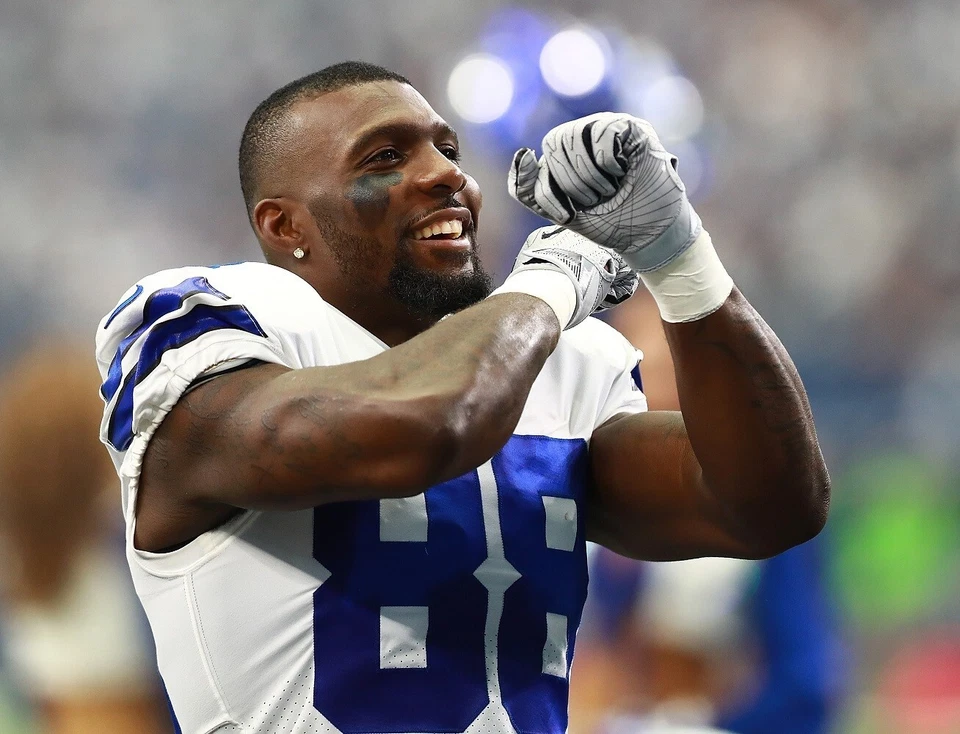 Foto impresa de fútbol americano de la NFL de los Dallas Cowboys Dez Bryant 8x10 Foto 1 de 1