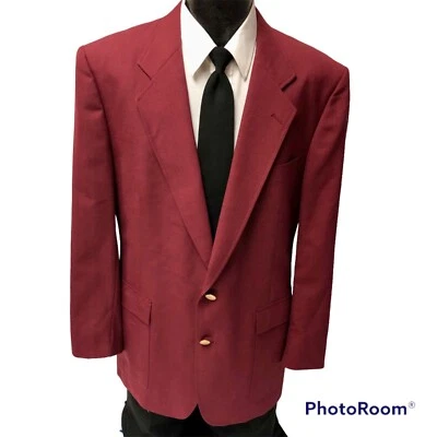 Hart Schaffner Marx Maroon Sport Coat Jack Nicklaus Jacket GOLDEN BEAR Blazer - Image 1 of 4