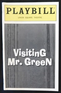 Playbill Broadway Magazine - Vol. 98 No. 8 - Visiting Mr. Green - Picture 1 of 3