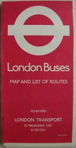 London Transport Central Area Bus Map 1975 Issue 2 Copy 2 - Picture 1 of 4