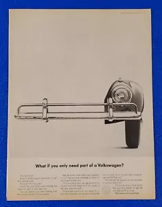 1962 VOLKSWAGEN BUG / BEETLE ORIGINAL VW AD WHAT IF YOU ONLY NEED PART OF A VW? - Picture 1 of 1