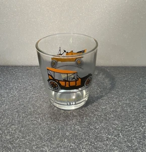 Collectable Antique Ford Chevrolet rocks juice glass tumbler Hand painted - Picture 1 of 8