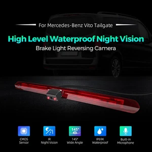 Car Brake Light Rear Camera IR Night Vision For Mercedes-Benz Vito Tailgate 2016 - Picture 1 of 8