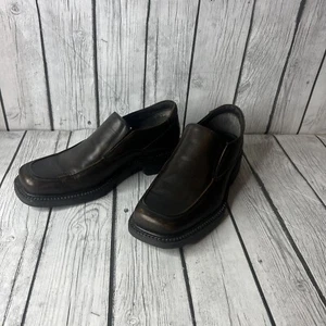G H Bass men's Brown Baltasar leather dress shoes loafers us size 8 M - Picture 1 of 6
