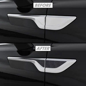 Acento superpuesto de vinilo de fibra de carbono para guardabarros y adorno de puerta Kia Sorento 2021-23 - Imagen 1 de 4