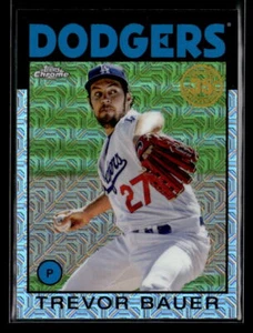 Trevor Bauer - 2021 Topps Update 1986 Topps Chrome Mojo Refractor #86C-5 Dodgers - Picture 1 of 2