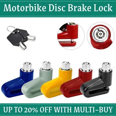 Disc Brake Lock for Motorbike Bike Bicycle Heavy Duty Anti Theft Security 2 Keys - Image 1 of 4