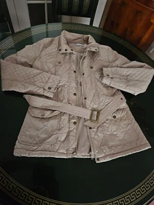 Wallis Women’s Quilted Jacket Stone beige size 12 uk M - Picture 1 of 4