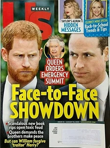 PRINCE HARRY & WILLIAM 2020 US Magazine TAYLOR SWIFT / REESE WITHERSPOON - Picture 1 of 1