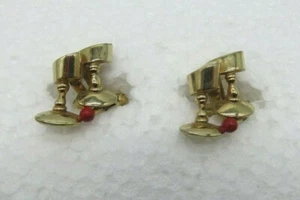 Vintage Men's Kreisler Craft Gold Drinking Cup Party Cufflinks - Picture 1 of 6