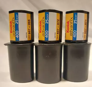Lot of 3 Rolls Kodak Advantix Film - ISO 400 25 Exposures - Unknown Exp. Date - Picture 1 of 7