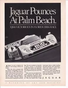 1991 Bud Light Jaguar V-12 XJR-10 IMSA Camel GT Palm Beach Print-Ad/ Davy Jones - Picture 1 of 1