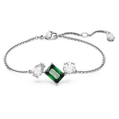 Swarovski Mesmera Bracelet Mixed Cuts Green Rhodium Plated 5668360 - Image 1 of 4
