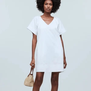 Madewell V-Neck Mini Shirtdress Womens XS White - Picture 1 of 12
