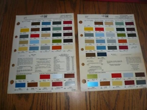 1978 Plymouth Dodge Ditzler Color Chip Paint Sample - 2 Makes - Bild 1 von 1