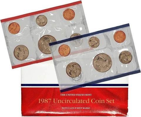 (1) 1987 United States Mint Set in Original Packaging Cover