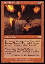 Magic the Gathering MTG Words of War (244) Onslaught   LP
