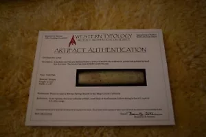 Authentic Chumash trade pipe aaca Stermer COA - Picture 1 of 5