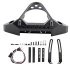 Metal Front Bumper With 2 LED Lights for Traxxas TRX‑4 1/10 Scale RC Crawler