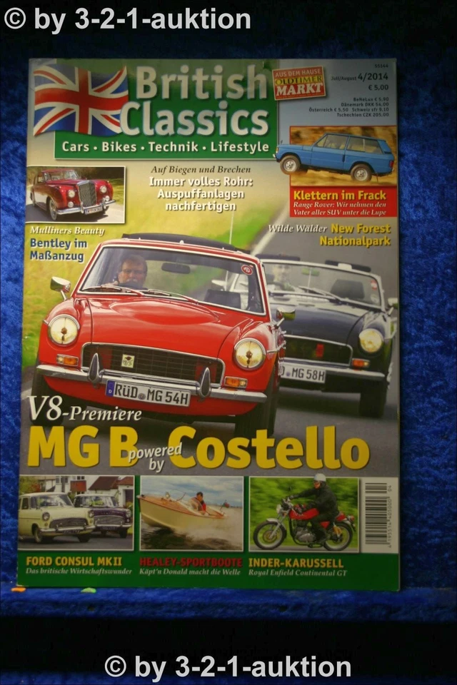 British Classics 4/14 Lotus Range Rover MG V8 Costello Ford Consul Mk II - Immagine 1 di 1