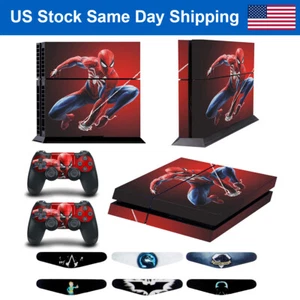 Spider Man Skin Decal Cover Stickers For PlayStation 4 PS4 Console & Controllers - Picture 1 of 9