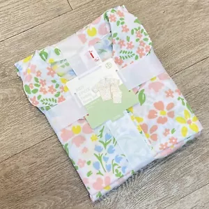 Kid's Size 10 Mommy & Me Matching Family Pajama Sleep Set Girls White Floral - Picture 1 of 7