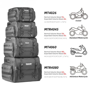 Borsa Bagaglio da Viaggio Moto Impermeabile 19L-80L Espandibile Grande Capacità - Foto 1 di 14
