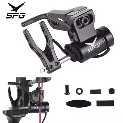 Drop Away Arrow Rest Compound Recurve Bow Aluminum Alloy Adjustable Accessories - Image 1 of 4