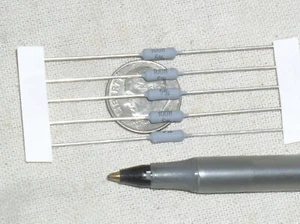 5 MINI 100 OHM 1W MINI Z310 HIGH SURGE Z301-C 3 100R WIRE WOUND RESISTOR USA - Picture 1 of 5