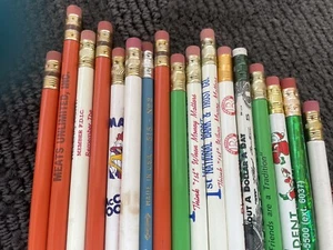 Vtg Advertising Pencils SILVER NUGGET CASINO KMART US BORDER PATROL +more 17pcs - Picture 1 of 8