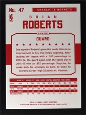 2015-16 Hoops Red Backs #47 Brian Roberts - NM-MT